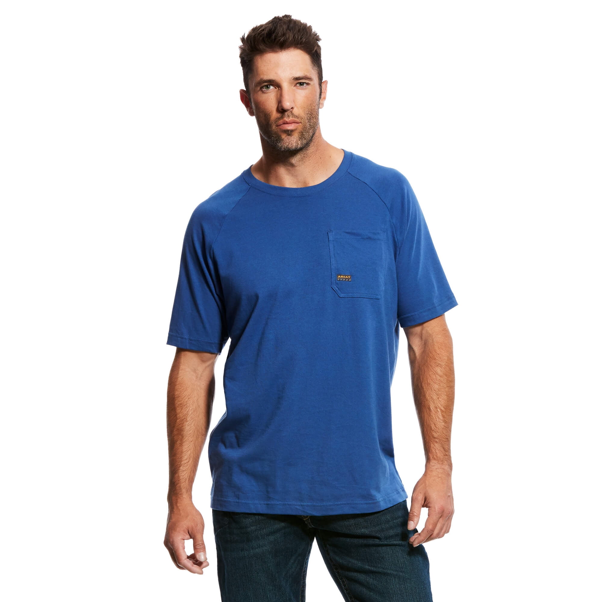 ARIAT Mens Ac Polo T-Shirt Blue Size 2XL-T 