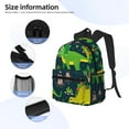 thumbnail image 5 of Daiia Dinosaurs and Flowers School Backpack for Men Women, Unisex Large Waterproof Bookbag Schoolbag Casual Daypack for High School/College/Teens/Travel/Work Black, 5 of 8