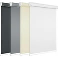 thumbnail image 3 of 100% Blackout Roller Shades Cordless Blinds for Windows, Free-Stop Shades, Thermal Insulated Fabric, UV Protection, Natural Woven Blinds for Home and Office,24" W*72" H,Grey, 3 of 9