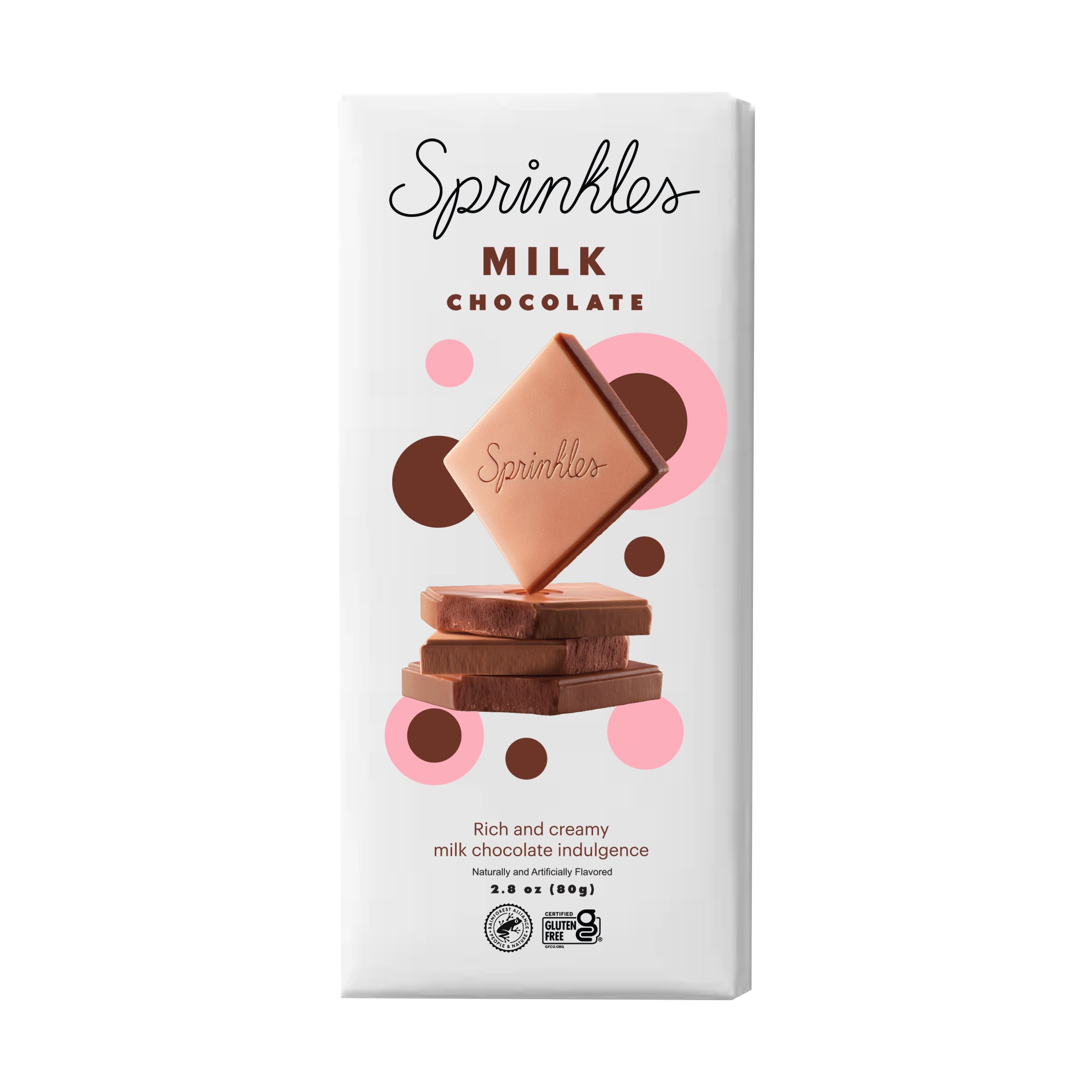 (2 pack) Sprinkles Premium Milk Chocolate Bar
