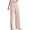 *Pink, variant on ClodeEU Women Office Wide Leg Dress Pants, Elastic Waist Slacks Pleated Front Trousers for Work Gray,Womens Plus L