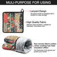 thumbnail image 7 of Pioneer Flower Floral Print Pattern Kitchen Oven Mitt and Pot Holder Sets 2 Pcs for Baking, Cooking and Grilling, Heat Resistant Up To 392 °F, 7 of 7