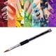 thumbnail image 2 of Pincel para pintar uñas, pincel para esmalte de uñas, varilla de pluma de cobre, negro, cómodo para tienda de uñas, 2 of 8