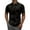 Black, variant on Men Polo Shirts Short Sleeve Striped Digital 3D Printing Lapel T Shirt Button Summer Stylish Casual Polos for Men Black L