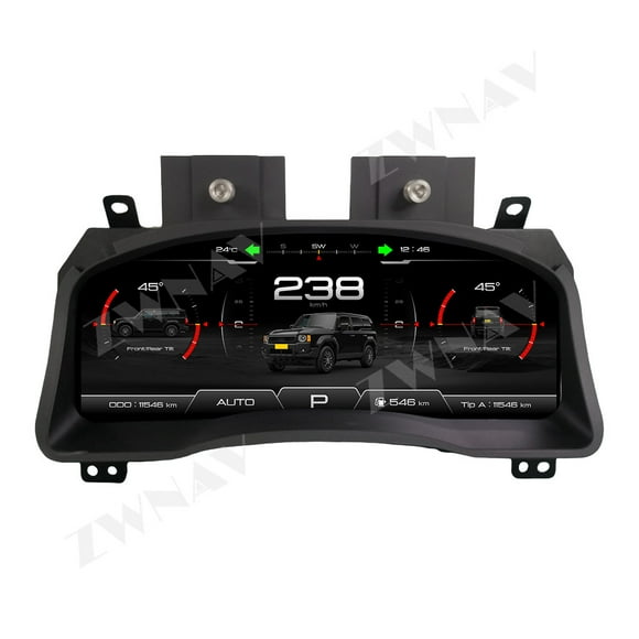 ZWNAV 12.3 inch car LCD digital instrument panel instrument cluster speedometer suitable for Toyota Prado 2004-2009 LCD Instrument Cluster