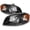 Black Housing, variant on AKKON - For 2007 2008 2009 2010 2011 Chevy Aveo 4 Door Sedan LH Left & RH Right Both Side Headlights Pair Set
