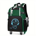 thumbnail image 5 of 1pc Glow In The Dark Backpack, Large Capacity Schoolbag For Students, Spine Protection Backpack, Breathable Backpack, Fashion Durable Backpack Suitable For Campus Life, Astronaut Pattern Bag, 5 of 5