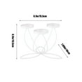 thumbnail image 3 of Hmgxay Iron Candle Holder, Elegant Three-Headed Iron Candelabrum for Candlelight Dinners, Decorative Candle Stand with Glass Cup Holders, Romantic Home Decor Candle Centerpiece(White), 3 of 6