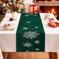 thumbnail image 4 of Cififendec Christmas Snowflake Printed Table Runner, 72"×13", Festive Decorative Table Runner for Dining Table Xmas Family Gathering, 4 of 4