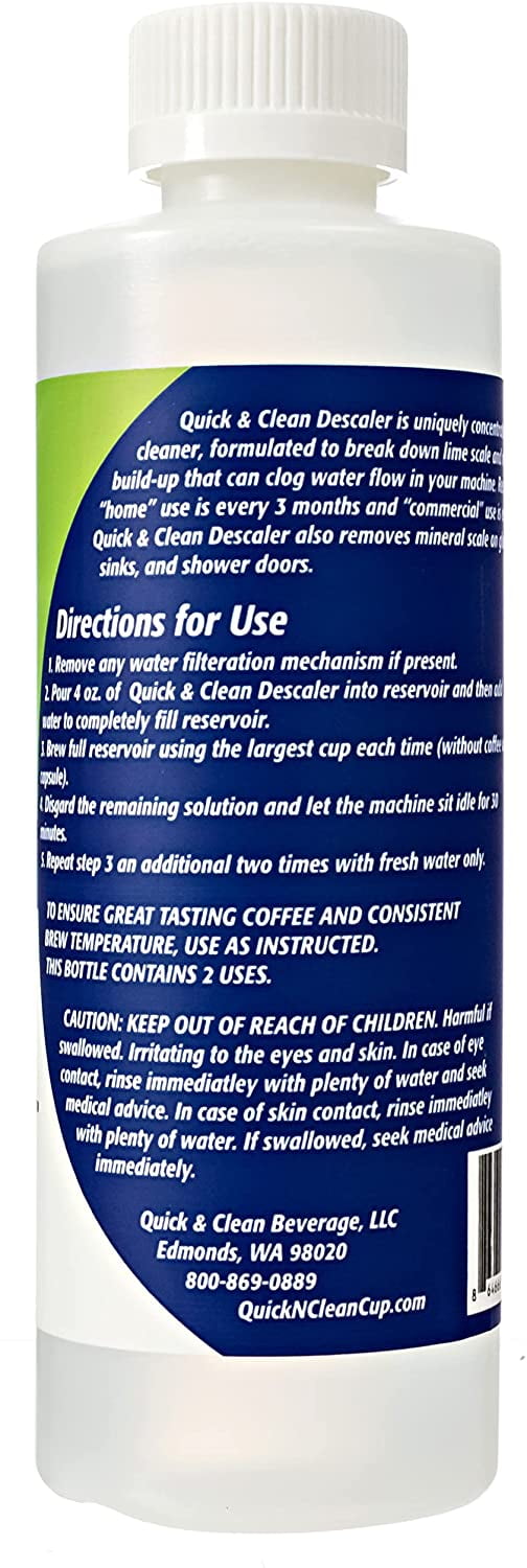 Quick-Clean Coffee Machine Descaler 8 fl oz (2 Pack)