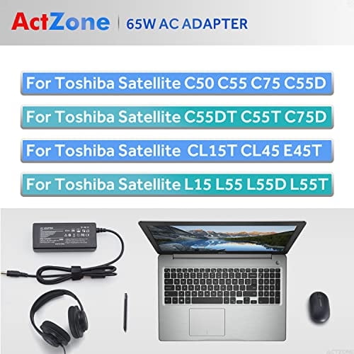 Cargador para portátil de 65 W para portátil Toshiba Satellite C55 C65