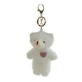 thumbnail image 2 of PENGXIANG Key Pendant Heart Bear Cartoon Plush Doll Lovely Fluffy Key Chain Multipurpose Bag Pendant Valentines Day Gift, 2 of 8