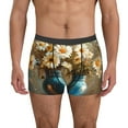 thumbnail image 1 of Balery Rustic Daisy Mason Jars Calzoncillos bóxer para hombre, ropa interior de algodón suave y transpirable con cinturilla de nailon-Large, 1 of 5