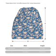 thumbnail image 3 of Hirioo white Skull daisy in water for Multifunction Beanie Hat for Men and Women Unisex for Winter Sports, Outdoor Activities, and Daily Wear, 3 of 8