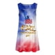 thumbnail image 4 of Vestido estampado sin mangas del día de la independencia de playa casual de verano para mujer Fridja  hjkh4510, 4 of 5