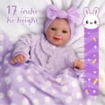 thumbnail image 4 of Muñeca Reborn BABESIDE Lifelike de 43 cm con capazo y kit de alimentación, 4 of 7