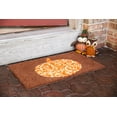 thumbnail image 2 of Entryways Halloween Scrolled Pumpkin Coir Indoor Outdoor Doormat, 17" x 28", Brown and Orange, 2 of 7
