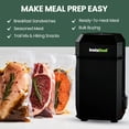 thumbnail image 3 of InstaSeal Vacuum Sealer for Food with 12 Bags, Preserves Foods 5x Longer, Space Saving Compact Upright Design Allows Machine to Heat Seal Marinades,, 3 of 9
