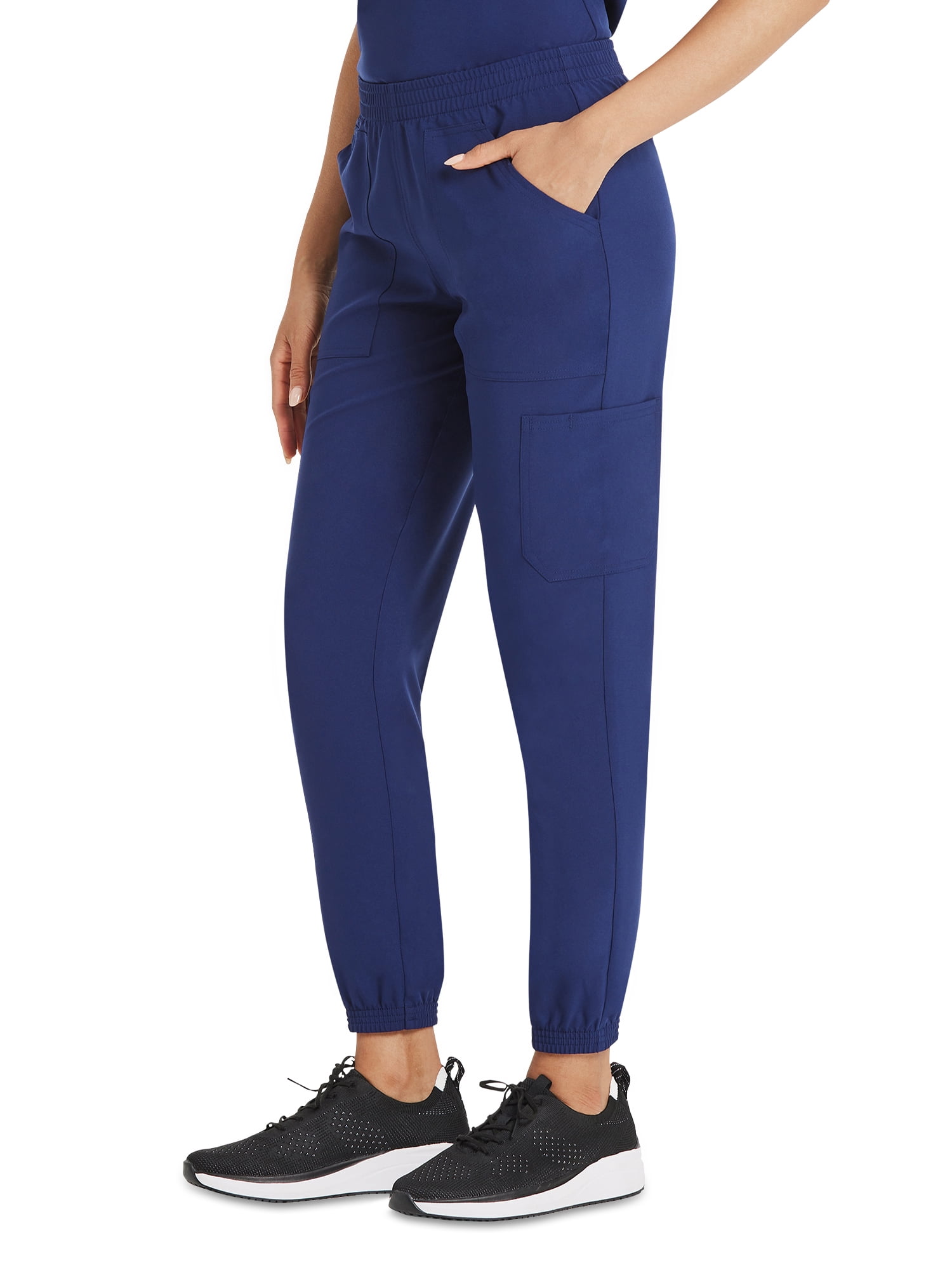 Scrubstar Women's Core Essentials Stretch Pull-On Jogger Cargo Scrub Pants, Sizes XS-3XL