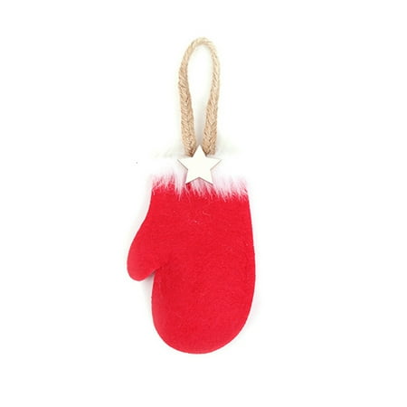 Christmas Wall Hanging Decorations Fancyleo Christmas Glove Boot Hat Ornaments Cute Xmas Tree Hanging Decorations Door Wall Pendant New Year Christmas Decorations ()