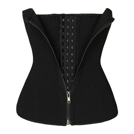 

Frehsky shapewear for women tummy control Women As Shaping Underwear Abdomen Waist Corset Adjust Zipper Girdle Body Corset Black