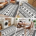 thumbnail image 6 of Black White Boho Area Rugs Collection 2.7'x5', Vintage Abstract Art Ethnic Tribe Non Slip Indoor Rectangle Throw Runner Rug Floor Mat Carpet for Living Room Dining Table Bedroom Nursery, 6 of 9