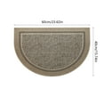 thumbnail image 2 of Half Round Inside Front Door Mats Non-Slip Washable Indoor Outdoor Entryway Doormats Cute Semi Heavy Duty Welcome Mat for Entrance,Low-Profile High Traffic Areas Entry Rug 24" x 16" a, 2 of 7