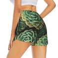 thumbnail image 3 of Bixox Women's Succulents pattern 2 in 1 Running Shorts - Lightweight Athletic Workout Gym Yoga Shorts Liner with Pockets - Small, 3 of 7