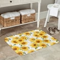 thumbnail image 7 of Honeii Artistic Marble Pattern Sunflower Pattern Door Mat, Welcome Door Mats Outdoor Indoor, Stain and Fade Resistant, Non-Slip Entry Matfor Bedroom, Bathroom, Kitchen, 7 of 7