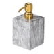 thumbnail image 4 of Dispensador de jabón con textura de mármol, recipiente para líquidos y loción para baño. Gris, 4 of 9