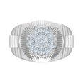 thumbnail image 3 of 1/2 Carat Men's Diamond Wedding Band Ring in 14K White Gold (Ring Size 5) (I1-I2 Clarity), 3 of 5