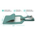thumbnail image 4 of Turquoise Genuine Top Grain Leather Luggage Tag, 4 of 5
