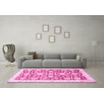 thumbnail image 3 of Ahgly Company Indoor Rectangle Oriental Pink Traditional Area Rugs, 7' x 9', 3 of 4
