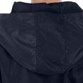 thumbnail image 2 of Jalioing Rain Jacket for Teen Solid Color Lightweight Zipper Hooded Windbreaker Waterproof Long Sleeve Outdoor Jacket, 2 of 6