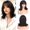 Dark Brown, variant on Blonde Short Bob Wigs with Bangs Length Wavy Layered Flipped Ends Looking Medium Synthetic Hair Wig for Women Daily Party, 14 Inch Blonde