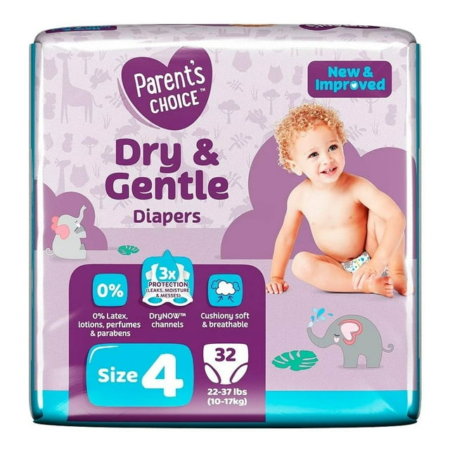 Pañales para Bebé Parent's Choice Talla 4 32 pañales
