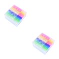 thumbnail image 4 of Methold Gomas de borrar Rainbow Jelly Cute Office School Papelería Arte translúcido Toallita Lápiz Escritura Borrador Coleccionables para estudiantes Color aleatorio 2piezas, 4 of 6