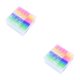 thumbnail image 2 of Tholdsy Gomas de borrar Rainbow Jelly Cute Office School Papelería Arte translúcido Toallita Lápiz Escritura Borrador Coleccionables para estudiantes Color aleatorio 2piezas, 2 of 6