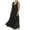 Black, variant on Girls Summer Cotton Linen Dress Sleeveless Flowy Maxi Dress Casual Loose Beach Dresses Tank Sundress with Pockets