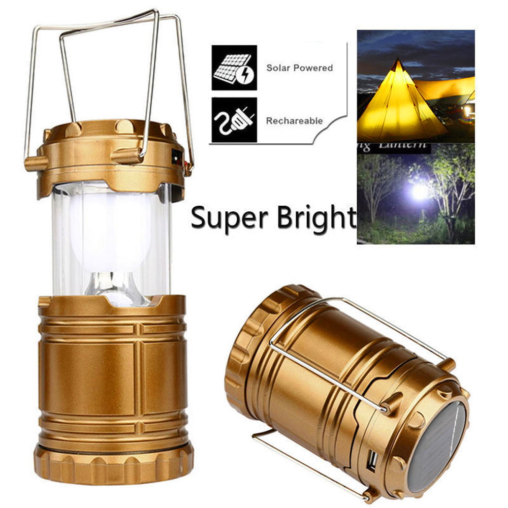 2X Ultra Bright Rechargeable 60 Tent Fishing Lamp Light Lantern LED Camping 