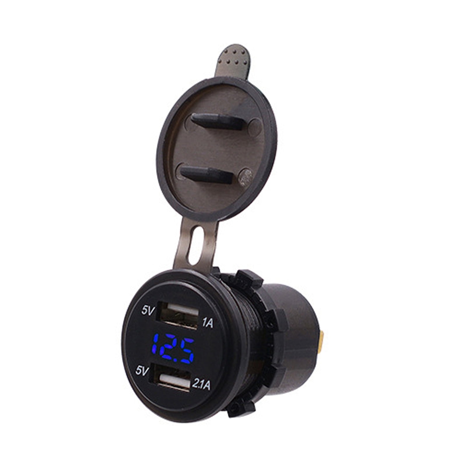 12 Volt 3.1A Extreme Weather Cap Dual  USB Charger Socket for iPhone 6  Plug Out 