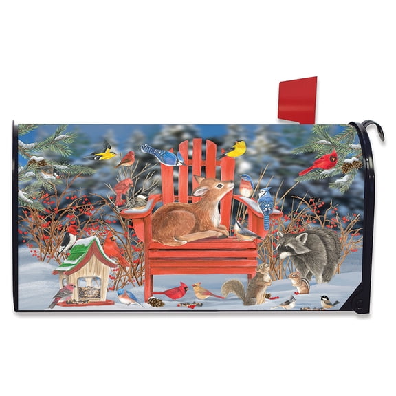 Briarwood Lane Snow Day Gathering Winter Mailbox Cover