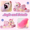 thumbnail image 3 of Glow Guards 18" Light up Musical Rainbow Unicorn Stuffed Animal,Glitter Sequins Unicorn Plush Toy,Children's Day Birthday Holiday for Girls Toddlers, 3 of 7
