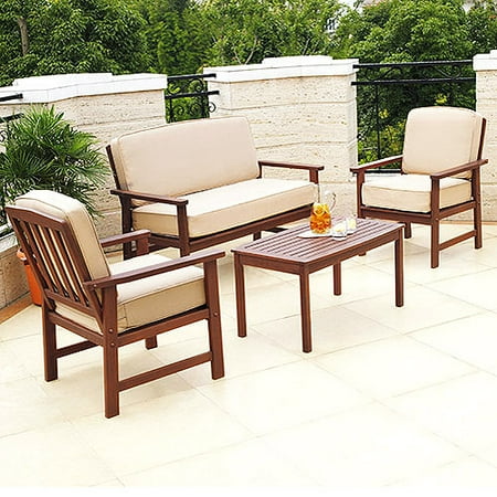 Delahey 4-Piece Outdoor Seating Set