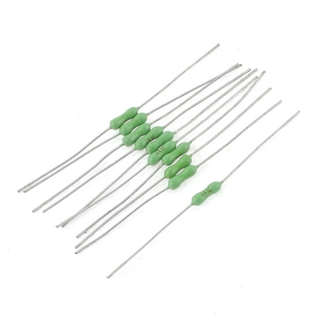 125V 4F Resistencias fusible de película metálica sustitución verde tono Plata