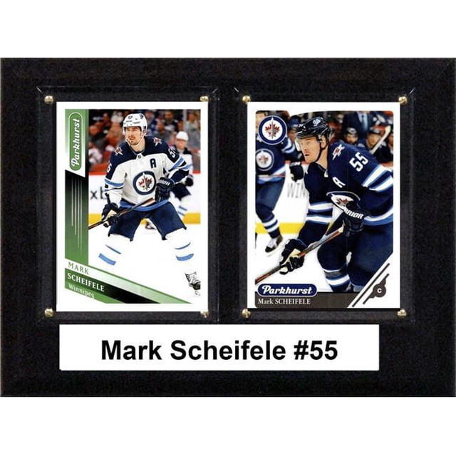 C&I Collectables 68SCHEIFELE 6 x 8 in. NHL Mark Scheifele Winnipeg Jets Two Card Plaque