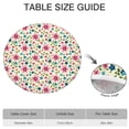 thumbnail image 6 of Daisy Pattern Round Tablecloth with Elastic Edge, Easy Care Water-Resistant Fabric for Home Use, Fits 44-52", 6 of 7