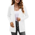 thumbnail image 2 of Women Casual Cardigan Sweater Front Open Long Sleeve Knitted Jacket with Pockets, 2 of 6