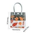 thumbnail image 4 of Wzzjkit Large Fall Gift Bag, Maple Leaf Treat Bag for Fall Wedding Birthday Party Gift Wrap Decorations Thanksgiving Party, Transparent Handbag, 4 of 7