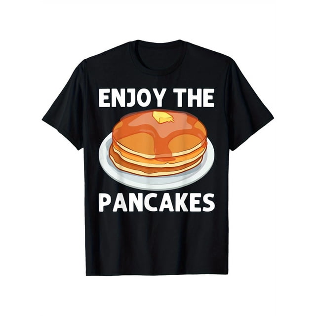 Cute Pancake Design Hot Pancake Food Pancake Enthusiast Fun Printed Men'S T Shirt